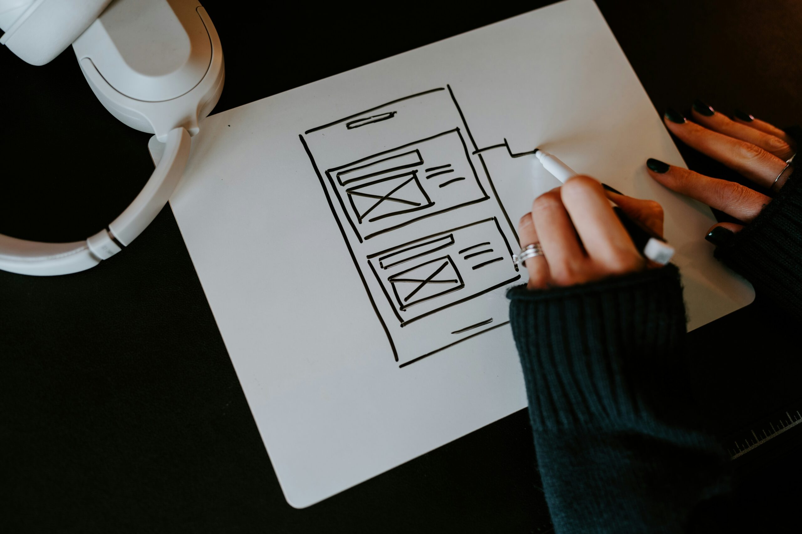 Custom Mobile App Development Illustration